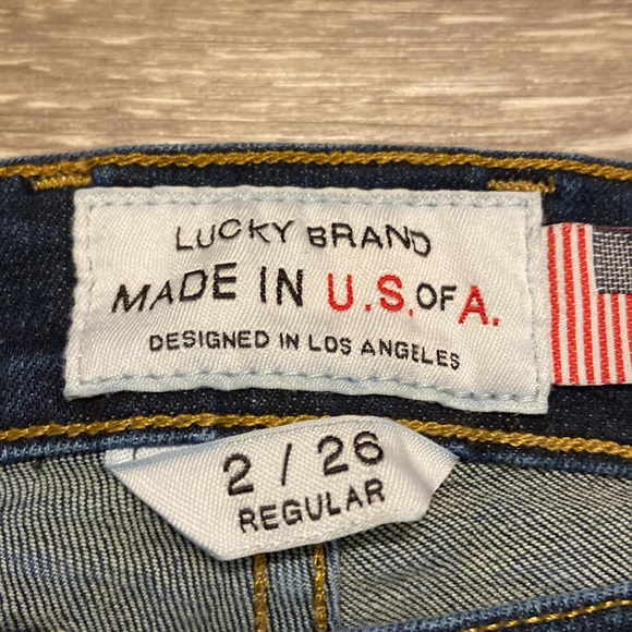 LUCKY BRAND MADE IN U.S. OF A. CHARLOTTE KICK FLARE JEANS SIZE 2/26 - Picture 2 of 11